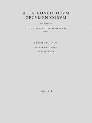cover image of Concilium Constantinopolitanum a. 691/2 in Trullo habitum